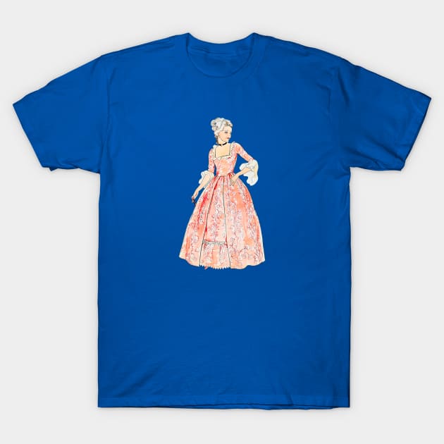 18th century orange lady's costume T-Shirt by chmdance